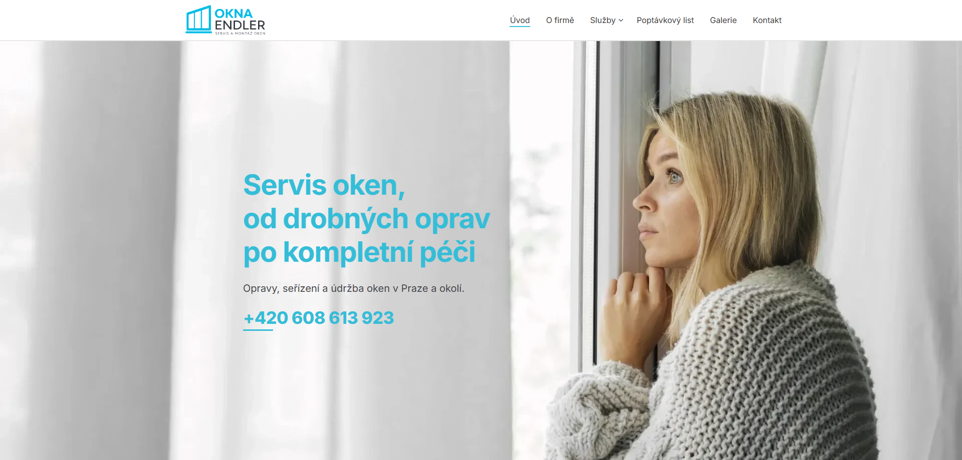 Webové stránky OKNA ENDLER pro servis, opravy, seřízení a údržbu oken a dveří v Praze a Středočeském kraji.